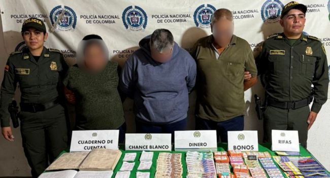La red delictiva detrás de la venta de chance y rifas en Cundinamarca: tres personas fueron capturadas