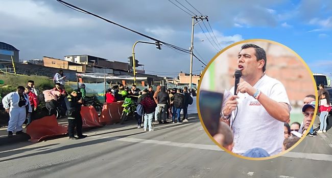 Manifestaciones en Soacha bloquean la autopista Sur: Alcalde Perico le responde a la comunidad