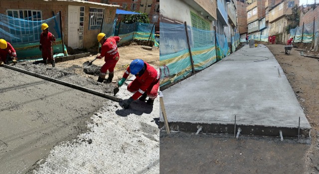 Obra de pavimentación en Soacha mejorará la calidad de vida de cientos de familias