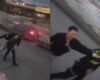 No lo dejaron colar en Transmilenio y cogió a golpes a un policía