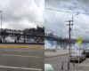 tráfico en las afueras de la Universidad Nacional en Bogotá