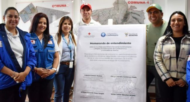 Soacha avanza en preparación comunitaria frente al cambio climático con apoyo de la Cruz Roja y la Gobernación