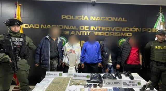 Cárcel para cinco sujetos dedicados al microtráfico y hurtos violentos en Bogotá