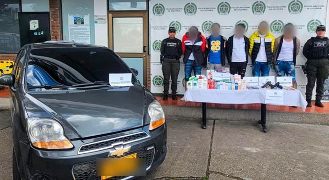 Cae peligrosa banda dedicada al hurto de establecimientos de comercio en Bogotá