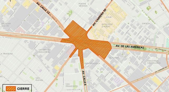 Cierres en Puente Aranda por implosión de los puentes vehiculares