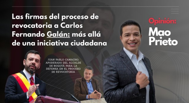 Las firmas del proceso de revocatoria a Carlos Fernando Galán: más allá de una Carlos Fernando Galán