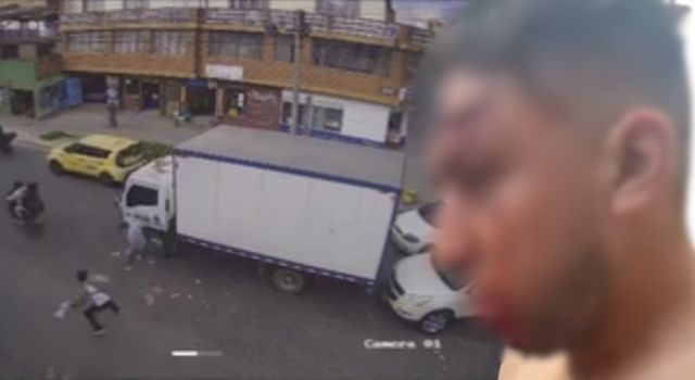 Brutal golpiza a conductor en Bogotá por no permitir que le limpiaran el vidrio a su vehículo