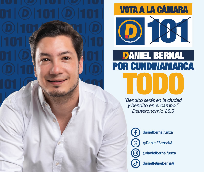 Daniel Bernal, candidato a Cámara por Cundinamarca