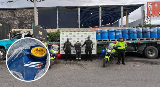 En Cundinamarca, autoridades incautan carga de químicos vinculados a narcotráfico