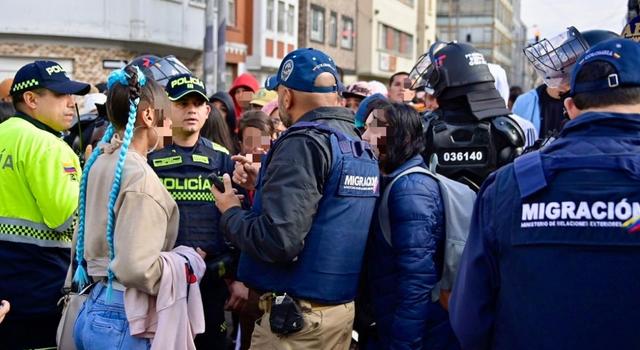 Golpe a la delincuencia en el centro de Bogotá: así fue la megaintervención en Santa Fe