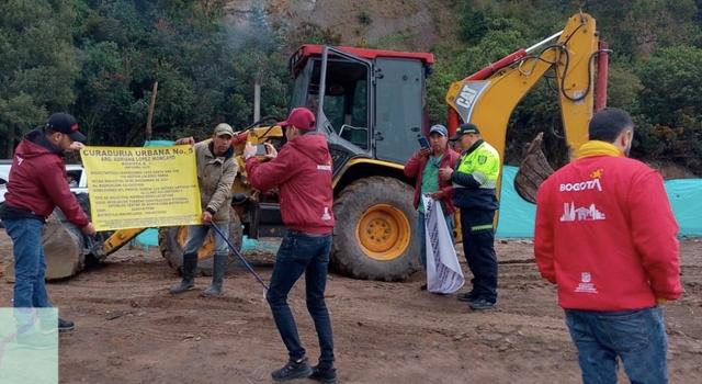 Operativo en Usme deja capturas e incautación de maquinaria por urbanismo ilegal