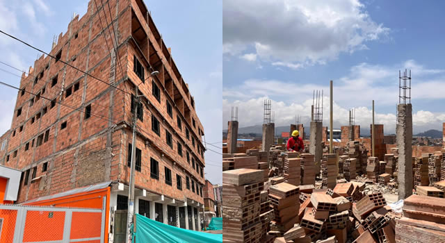 Empezó demolición de una casa de siete pisos en Soacha
