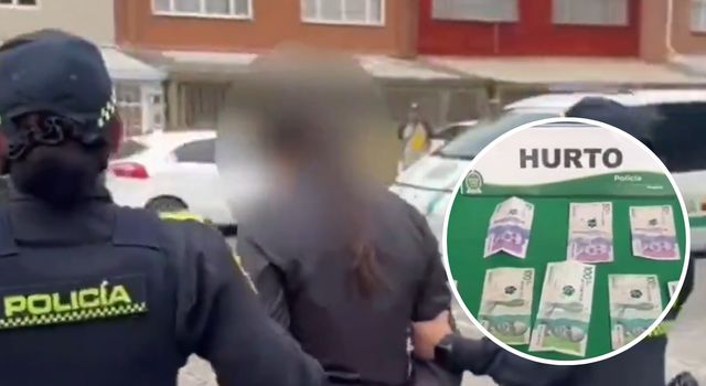 VIDEO | Así capturaron a la ‘reina del cosquilleo’ en Bogotá tras robar dinero de una caja registradora