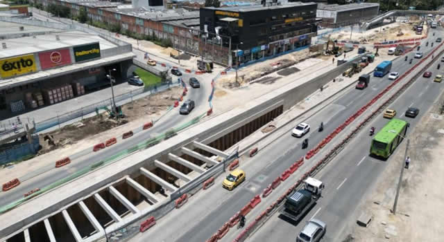 Ya casi: deprimido que unirá a dos troncales de Transmilenio alcanza cerca del 86% de ejecución