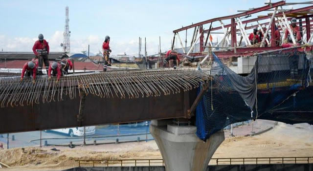 Puente clave para la movilidad de los bogotanos llega al 81% de avance