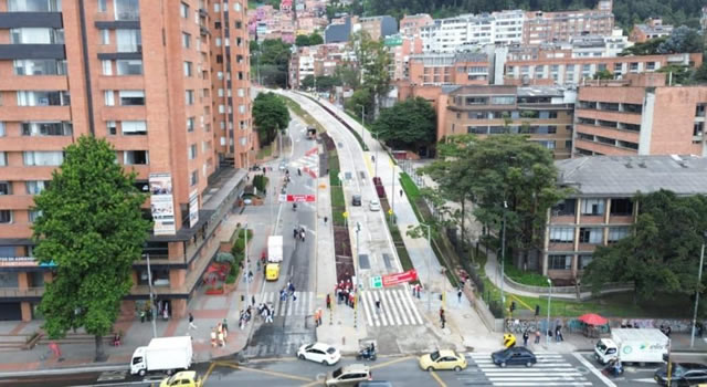 Obra corta pero práctica: se inaugura nueva calzada de una vía clave en Bogotá