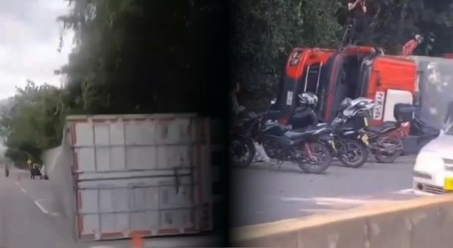 VIDEO | Aprovecharon el accidente: saqueo masivo genera indignación en Cundinamarca