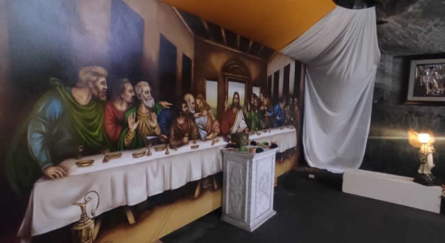 La réplica de ‘La Última Cena’ se convierte en la gran exhibición de abril en Catedral de Sal de Zipaquirá