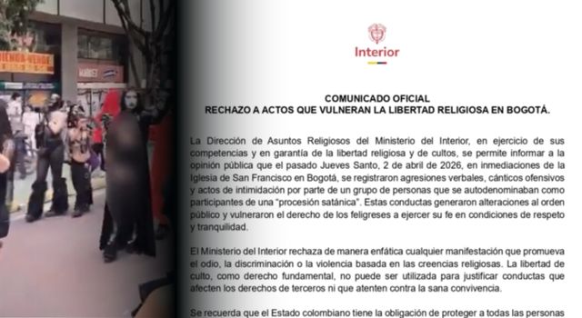 VIDEO | ‘Procesión satánica’ desata rechazo en Bogotá: autoridades piden investigar