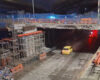 tractomula impactó andamios de una obra en la avenida 68