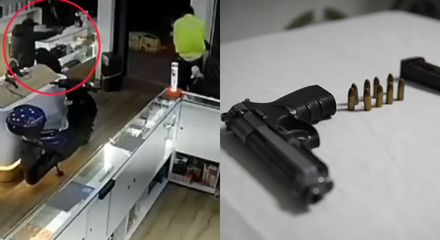 [VIDEO] Disparos en pleno centro de Soacha, delincuentes se enfrentaron a la Policía