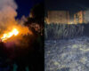 Bomberos, Defensa Civil, Gestión del Riesgo y comunidad se unieron para apagar un incendio en Soacha que se registró anoche y que amenazó varias viviendas.