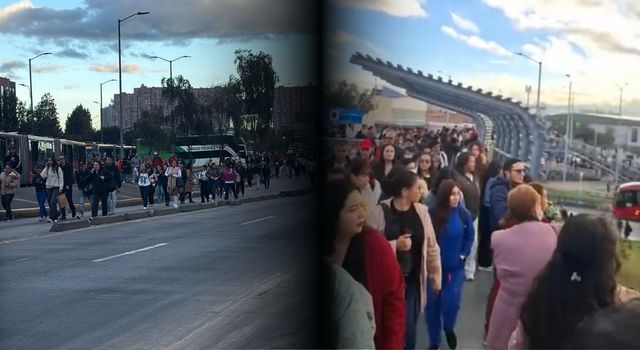 VIDEO | Protestas bloquean la Autopista Sur en Bogotá y colapsan la movilidad este jueves
