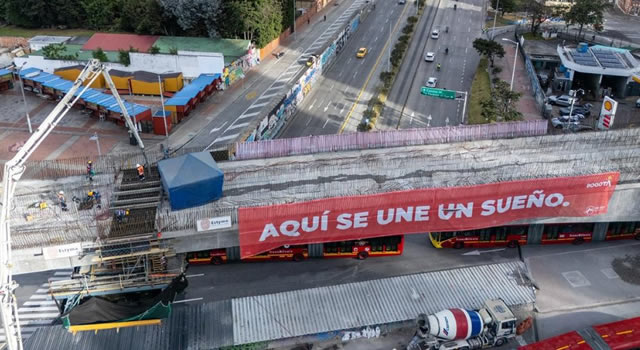 Metro de Bogotá concluye construcción estructural de puente ferroviario, todo un reto de la ingeniería