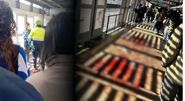 VIDEO | Sangre y tensión en TransMilenio: fuerte riña ocurrió en la estación Universidad Nacional