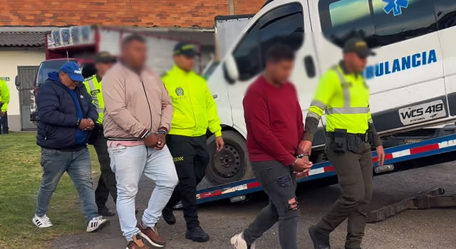 Utilizaban ambulancia para simular siniestros viales en Cundinamarca y robar a conductores