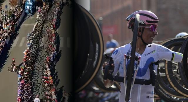 Adiós a Nairo Quintana: el colombiano recibió un pasillo de honor antes de su última carrera
