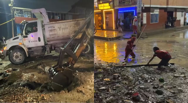 Las lluvias en Soacha no dan tregua y anoche fue necesario desplegar equipos, maquinaria y todo el personal para atender las emergencias.