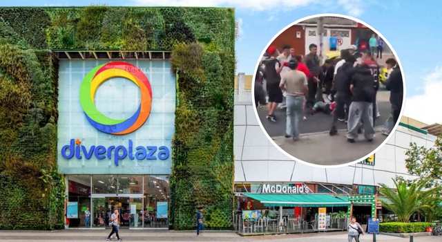 VIDEO | Así terminó un hombre señalado de hurto en Diverplaza: fue retenido y golpeado