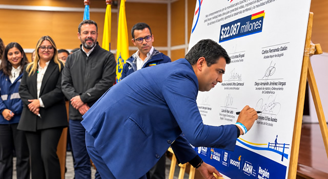 El ciclopuente Tibanica conectará la avenida Terreros, en Soacha, con la cicloalameda El Porvenir, en Bogotá, y beneficiará a más de 37.000 habitantes de Bosa y Ciudad Verde.