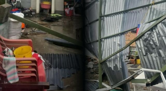 Fuertes vientos desprendieron techos y tumbaron árboles en este municipio de Cundinamarca