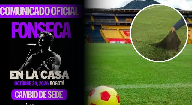 La crisis de la gramilla de El Campín alcanza los conciertos: Fonseca cambiaría de escenario